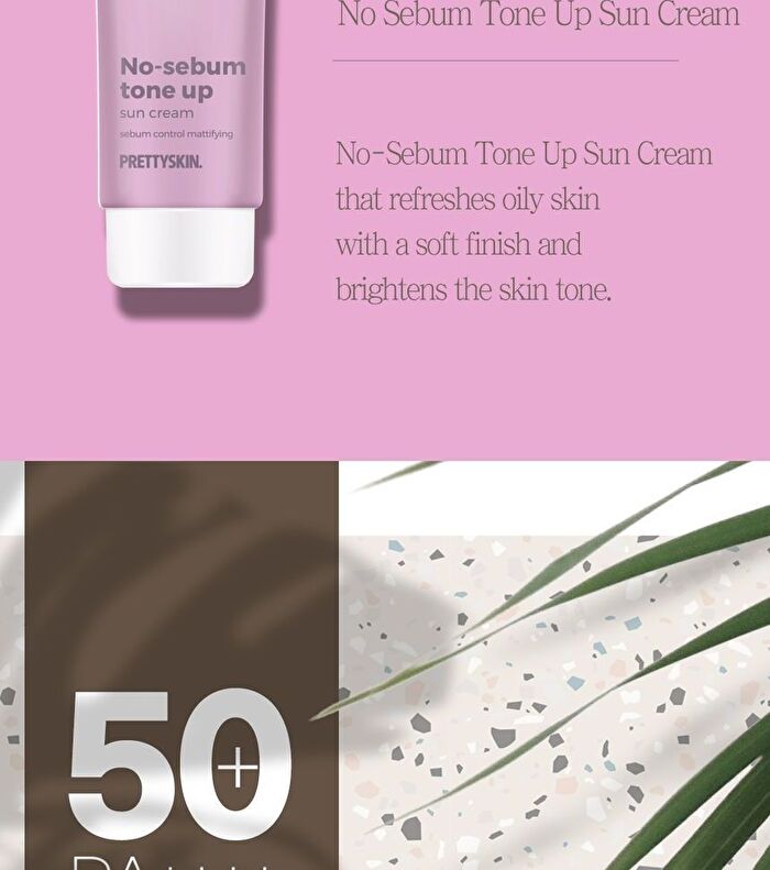 Sun Cream - 4 Types - No-Sebum Tone Up
