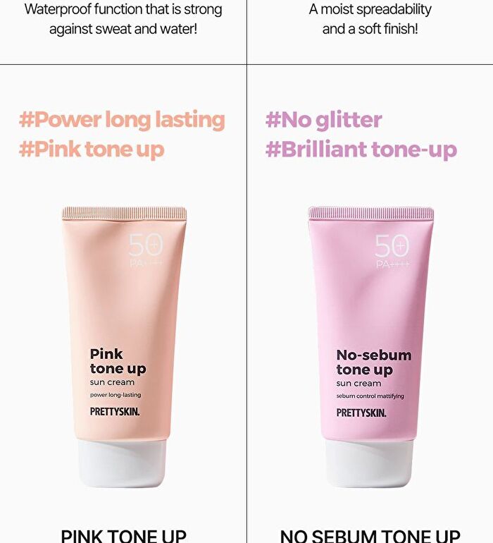 Sun Cream - 4 Types - No-Sebum Tone Up