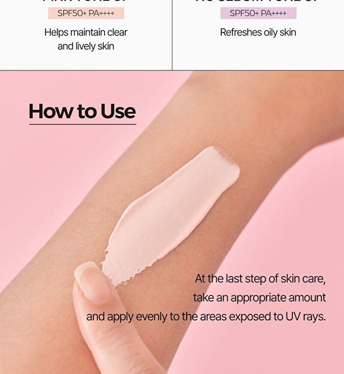 Sun Cream - 4 Types - No-Sebum Tone Up