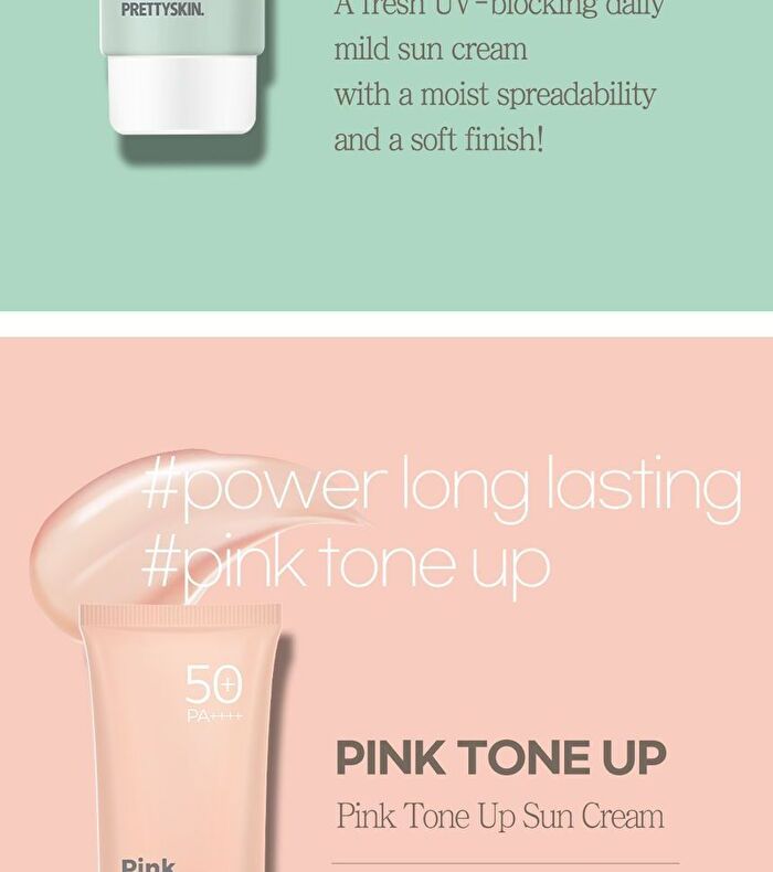Sun Cream - 4 Types - No-Sebum Tone Up