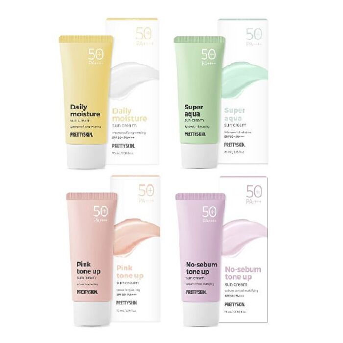Sun Cream - 4 Types - No-Sebum Tone Up