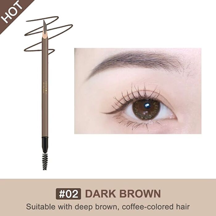Shaping Eyebrow Pencil - 4 Colors - #02 Dark Brown - 1.8g