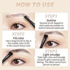 3 Shade Eyebrow Powder - 2 Colors (2-3) - #02 Dark Brown - 2.7g