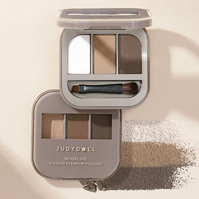 3 Shade Eyebrow Powder - 2 Colors (2-3) - #02 Dark Brown - 2.7g