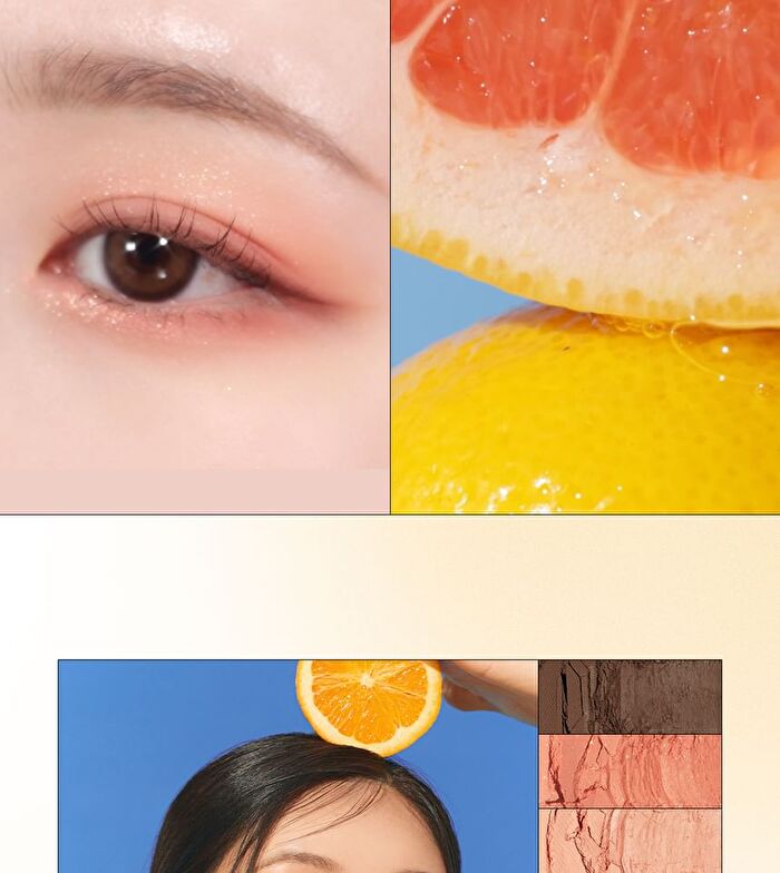 Seasonal Blending Eyeshadow Palette - 6 Types - #04 Sunlit Citrus