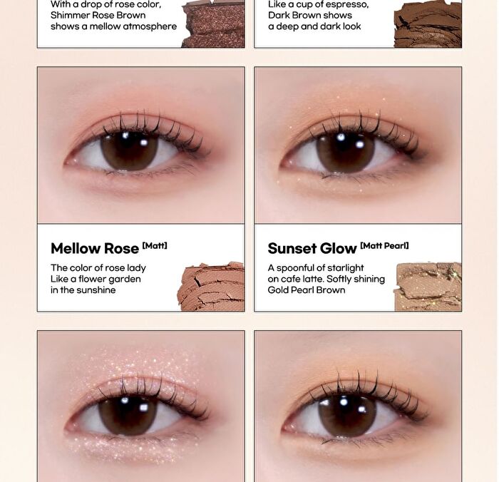 Seasonal Blending Eyeshadow Palette - 6 Types - #04 Sunlit Citrus