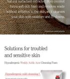 Cleansing Foam - 2 Types - Acne