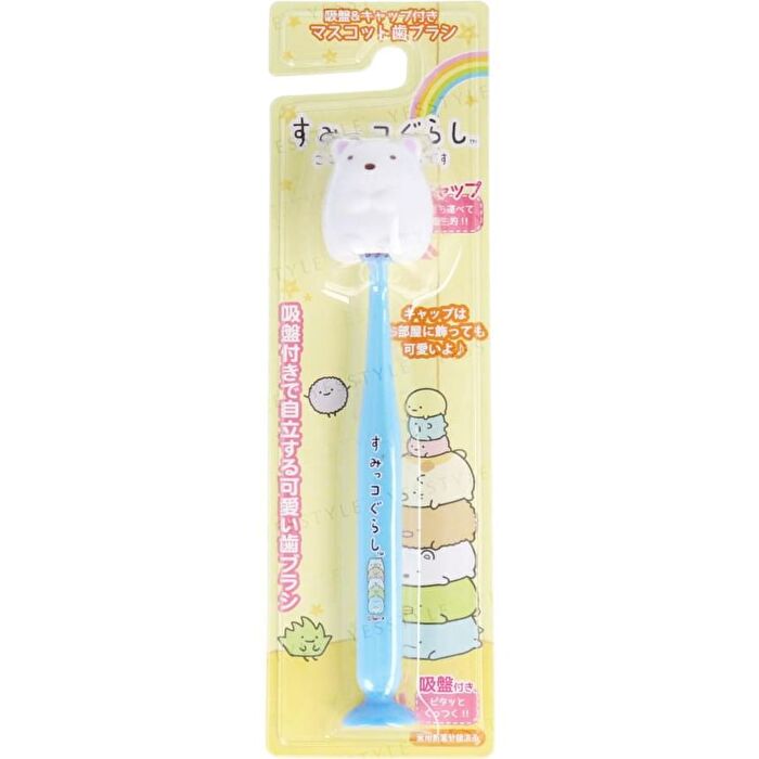 Sumikko Gurashi Toothbrush with Sucker & Cap Shirokuma - 1 pc
