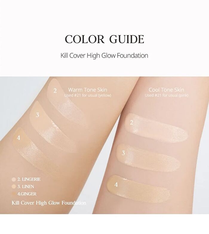 Kill Cover High Glow Foundation - 3 Colors - #02 Lingerie