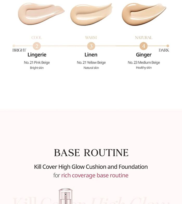 Kill Cover High Glow Foundation - 3 Colors - #02 Lingerie
