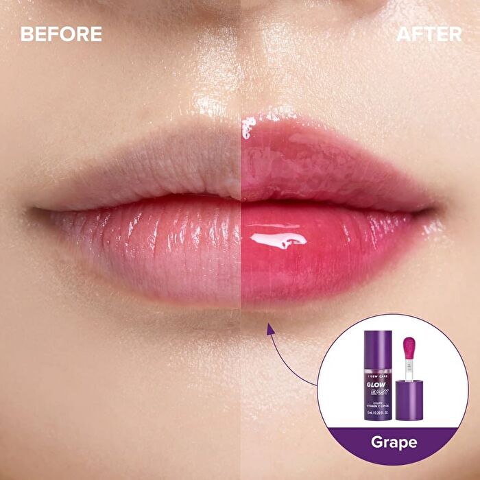 I Dew Care Glow Easy Vitamin C Lip Oil - 3 Colors - 2023 Version - Grape