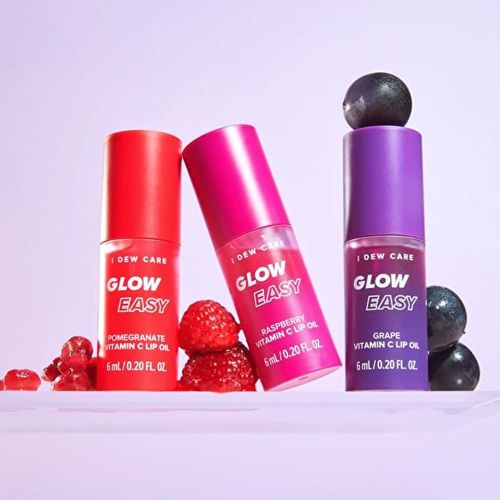 I Dew Care Glow Easy Vitamin C Lip Oil - 3 Colors - 2023 Version - Grape