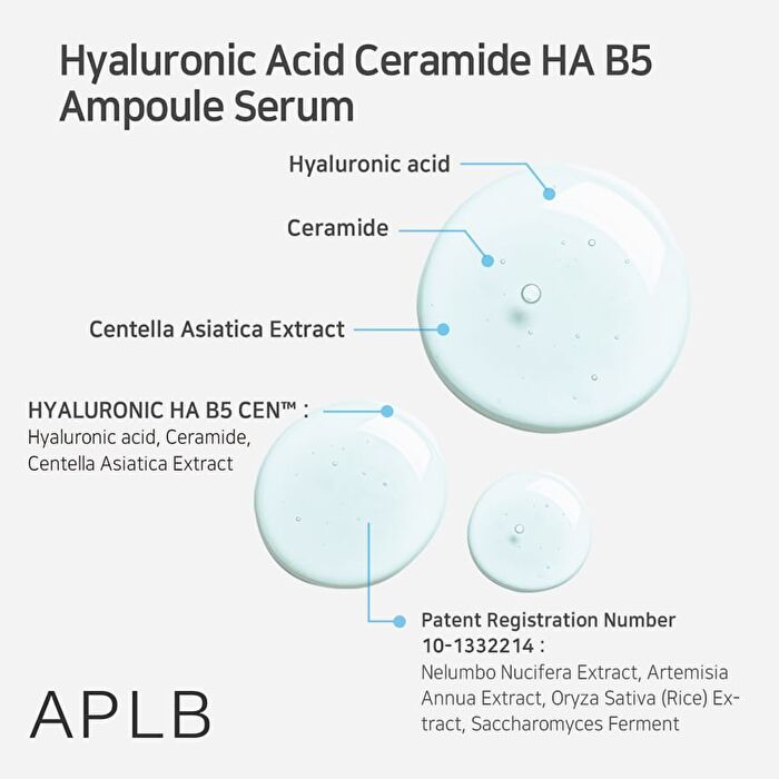 Aplb Hyaluronic Acid Ceramide HA B5 Ampoule Serum - 40ml