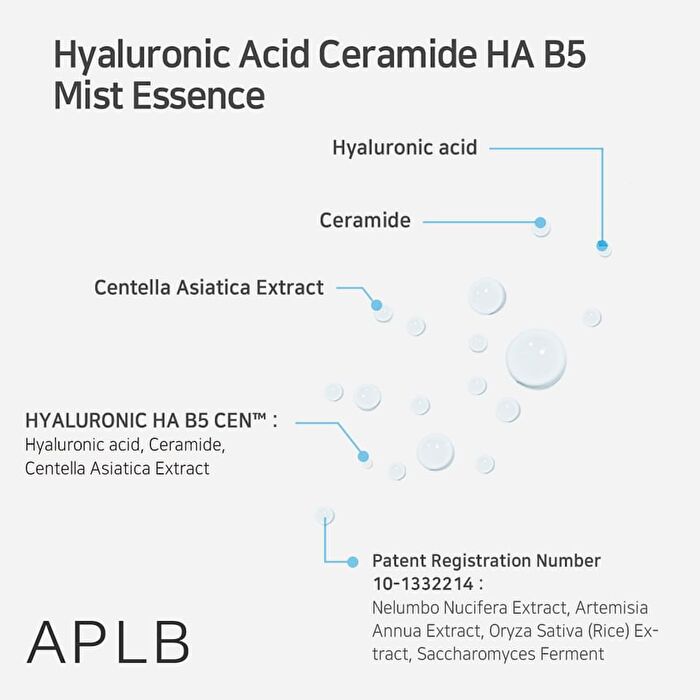 Aplb Hyaluronic Acid Ceramide HA B5 Mist Essence - 105ml