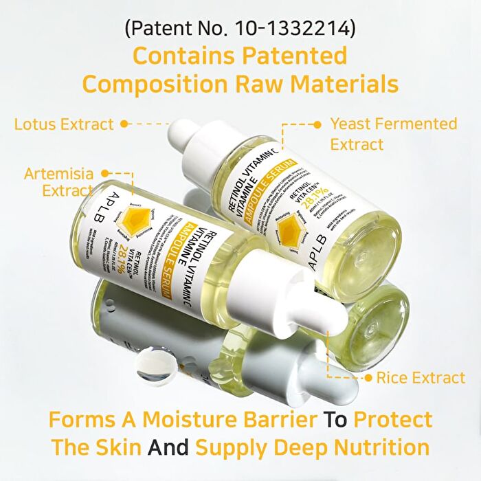 Aplb Retinol Vitamin C Vitamin E Ampoule Serum - 40ml