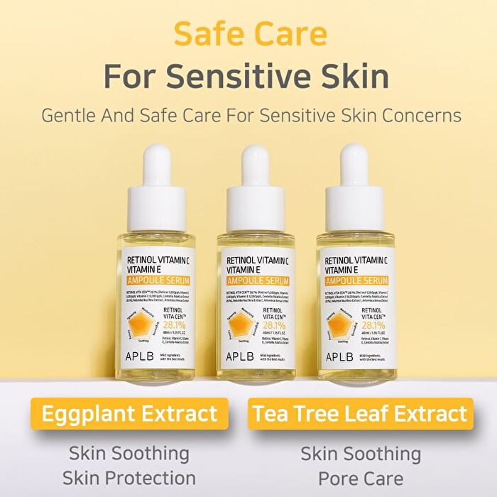 Aplb Retinol Vitamin C Vitamin E Ampoule Serum - 40ml