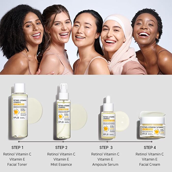 Aplb Retinol Vitamin C Vitamin E Ampoule Serum - 40ml
