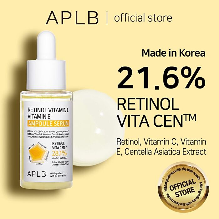 Aplb Retinol Vitamin C Vitamin E Ampoule Serum - 40ml