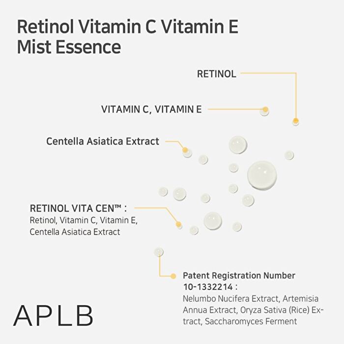 Aplb Retinol Vitamin C Vitamin E Mist Essence - 105ml