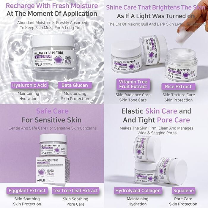 Aplb Collagen EGF Peptide Facial Cream - 55ml