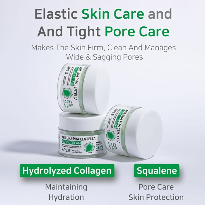 Aplb AHA BHA PHA Centella Facial Cream - 55ml