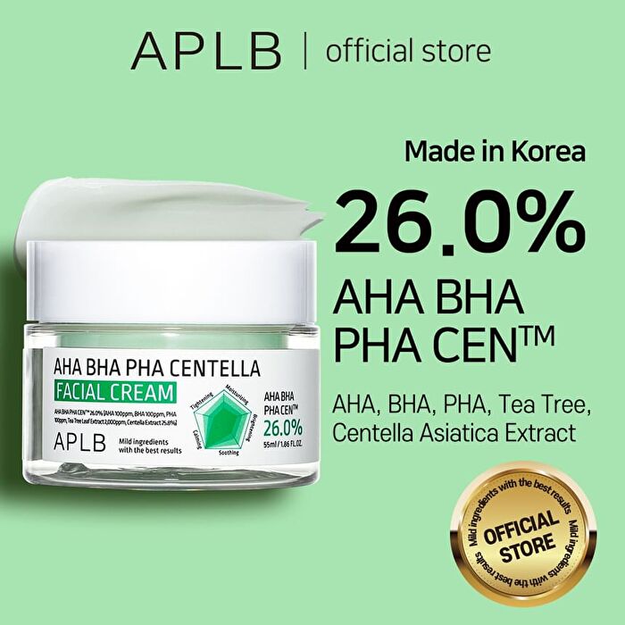 Aplb AHA BHA PHA Centella Facial Cream - 55ml