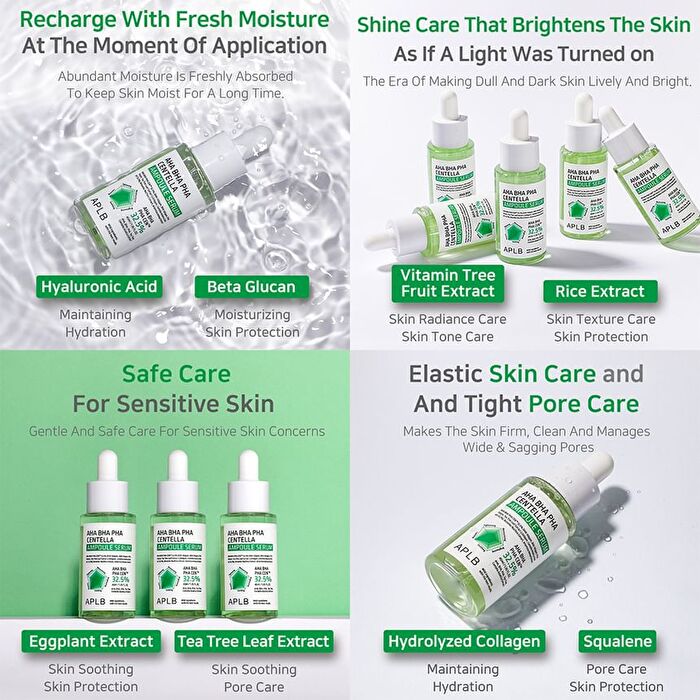 Aplb AHA BHA PHA Centella Ampoule Serum - 40ml