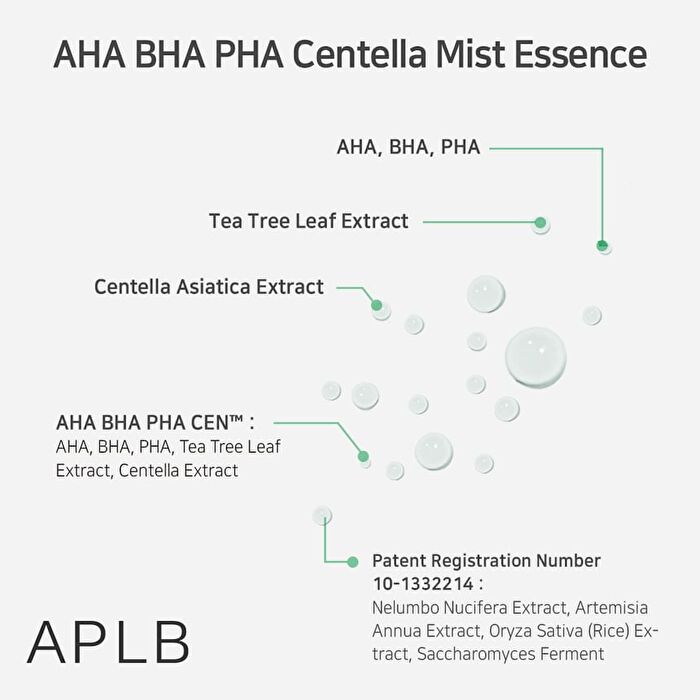 Aplb AHA BHA PHA Centella Mist Essence - 105ml