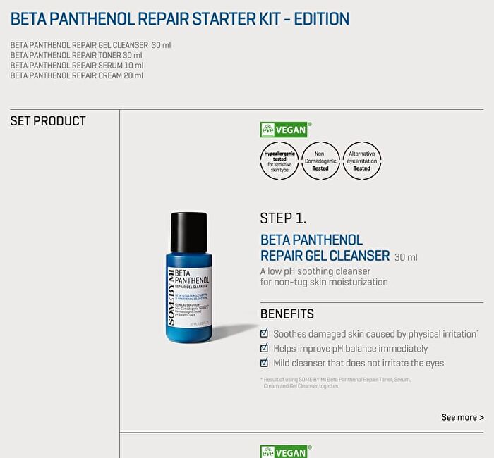 Beta Panthenol Repair Starter Kit - 4 pcs