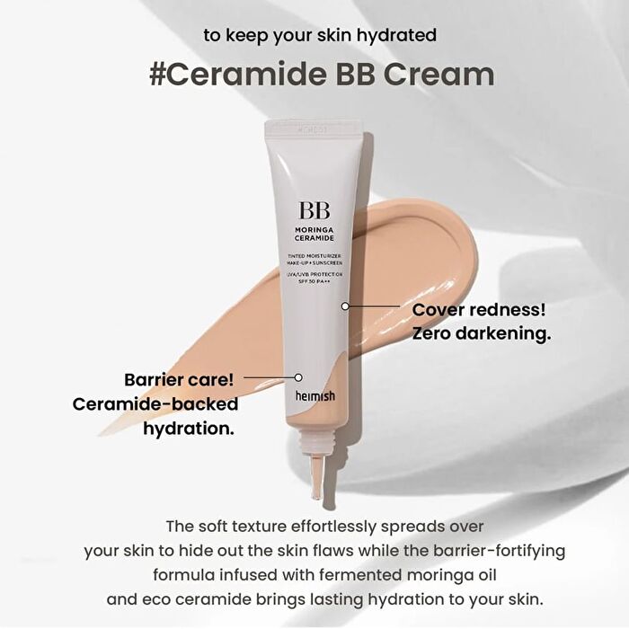 heimish Moringa Ceramide BB Cream - 8 Colors - 2023 Version - #19 Fair Beige