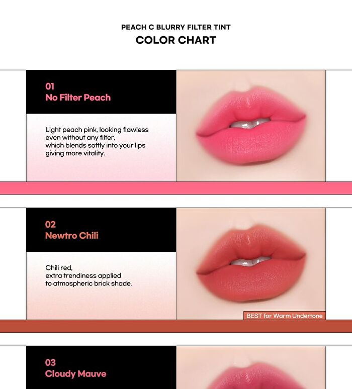 Blurry Filter Tint - 5 Colors - #01 No Filter Peach