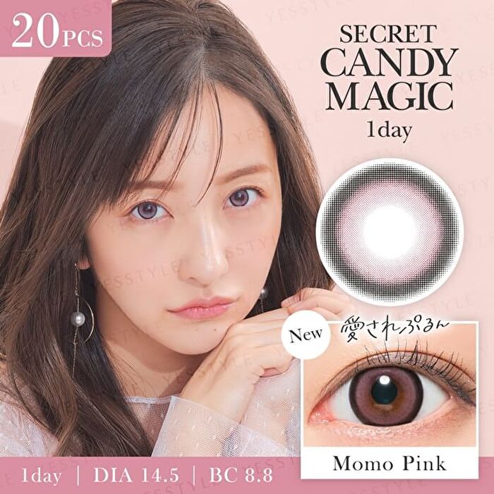 Secret Candy Magic 1 Day Color Lens Momo Pink 20 pcs - P-0.00 (20 pcs)