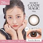 Secret Candy Magic 1 Day Color Lens Vanilla Brown 20 pcs - P-0.00 (20 pcs)