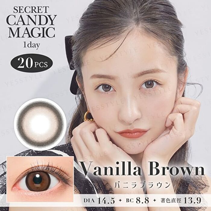 Secret Candy Magic 1 Day Color Lens Vanilla Brown 20 pcs - P-1.00 (20 pcs)