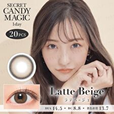 Candy Magic Secret Candy Magic 1 Day Color Lens Latte Beige 20 pcs - P-0.00 (20 pcs)