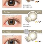 Secret Candy Magic 1 Day Color Lens Clear Gray 20 pcs - P-3.50 (20 pcs)