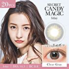 Secret Candy Magic 1 Day Color Lens Clear Gray 20 pcs - P-3.50 (20 pcs)