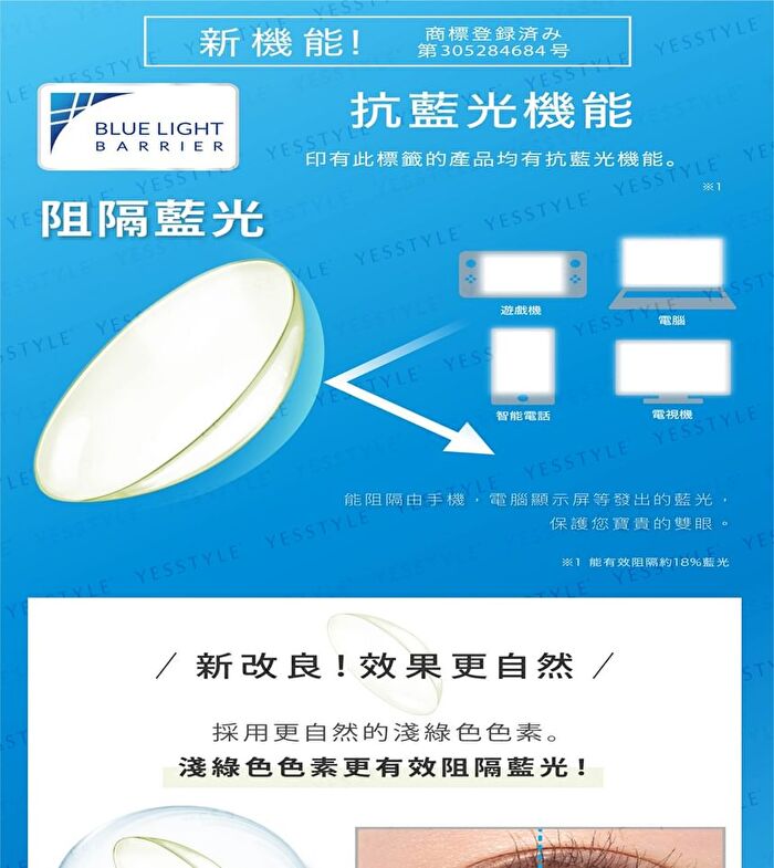 ReVIA Blue Light Barrier 1 Day Color Lens Basic Barrier 10 pcs - P-1.00 (10 pcs)