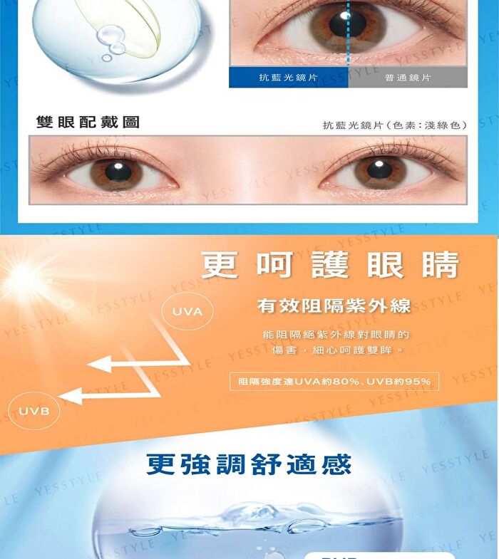 ReVIA Blue Light Barrier 1 Day Color Lens Basic Barrier 10 pcs - P-1.00 (10 pcs)