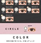 ReVIA 1 Day Color Lens Brown 10 pcs - P-3.50 (10 pcs)