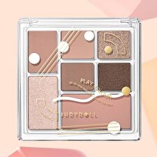 Judydoll 7 Colors Palette - Pink Taro Grey Brown - #15 Pink Taro Grey Brown - 8.5g