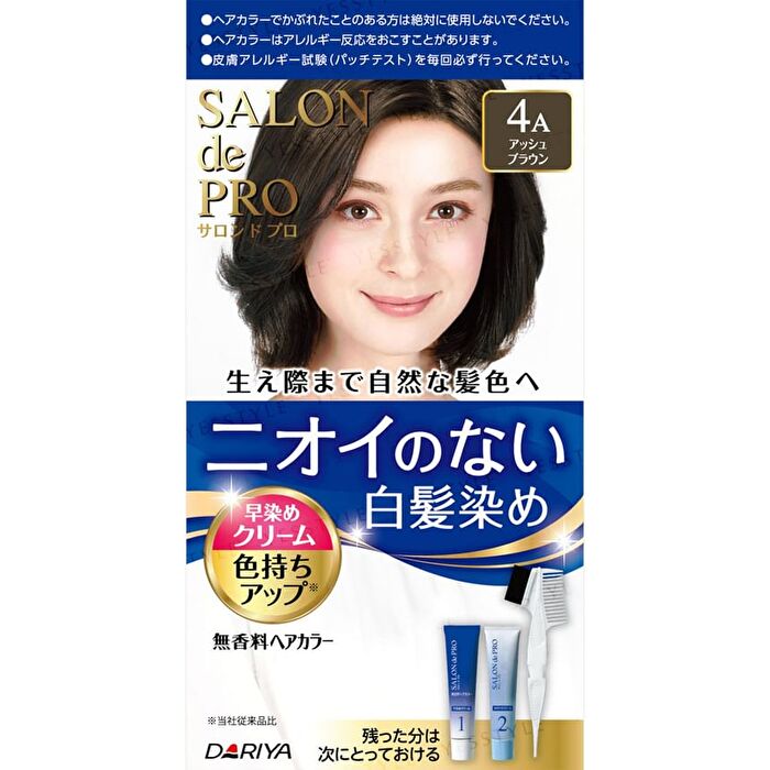 Salon De Pro Unscented Gray Hair Quick Color Cream - 3A Bright Ash Brown