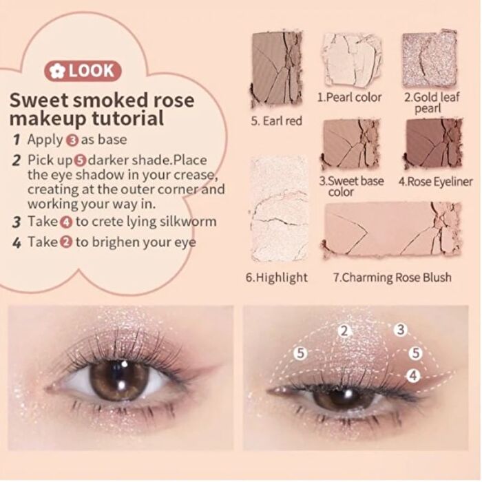 7 Colors Palette - Sweet Smoked Rose - #17 Sweet Smoked Rose - 8.5g