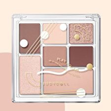 Judydoll 7 Colors Palette - Sweet Smoked Rose - #17 Sweet Smoked Rose - 8.5g