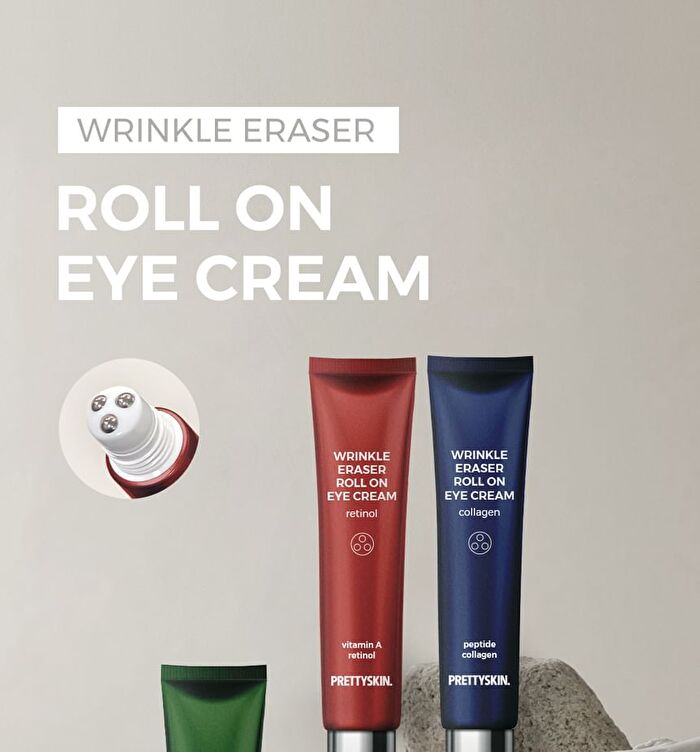 Wrinkle Eraser Roll On Eye Cream - 3 Types - Collagen