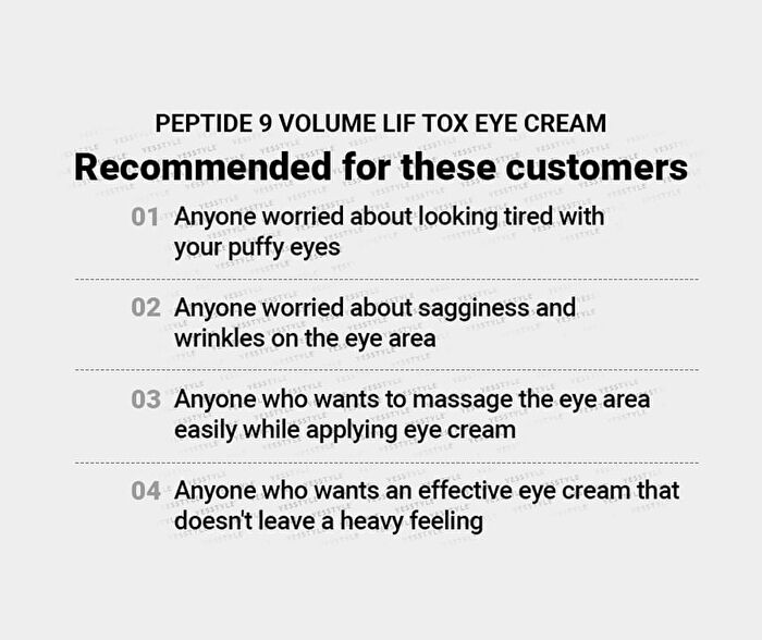 Peptide 9 Volume Lif-Tox Eye Cream - 20ml