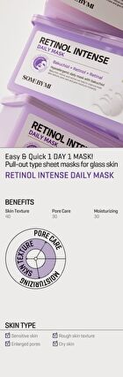 Retinol Intense Daily Mask - 30 sheets