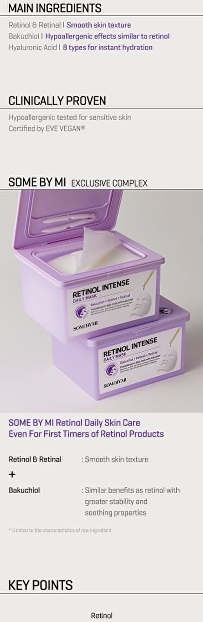 Retinol Intense Daily Mask - 30 sheets