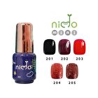 Nido Mini One Step Nail Gel Red Velvet Cake Series - 202 Black Cherry Pudding