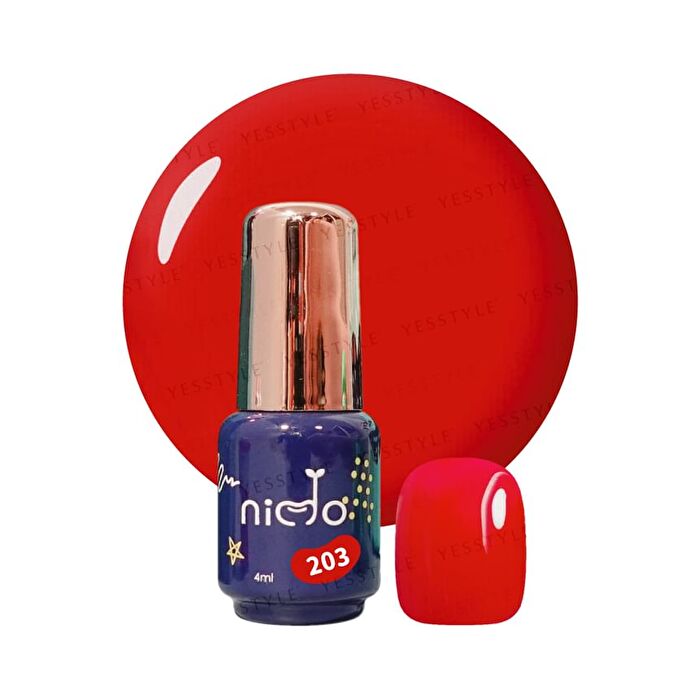 Nido Mini One Step Nail Gel Red Velvet Cake Series - 202 Black Cherry Pudding
